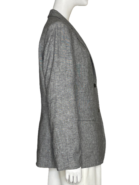 Blazer Calvin Klein Fluido Gris - Talla 12