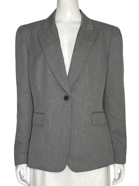 Blazer Tahari Fluido Gris - Talla 14