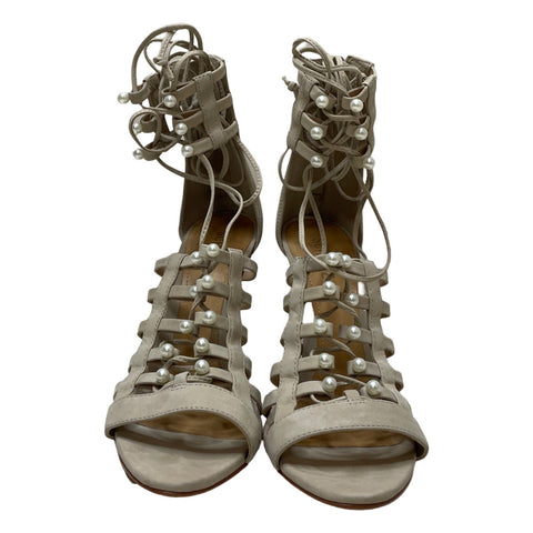 Calzado Schutz Tiras Múltiples Beige-Talla 38