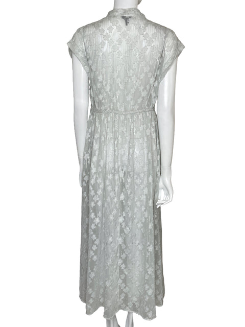 Kimono Express Maxi Floral Gris-Talla M/L