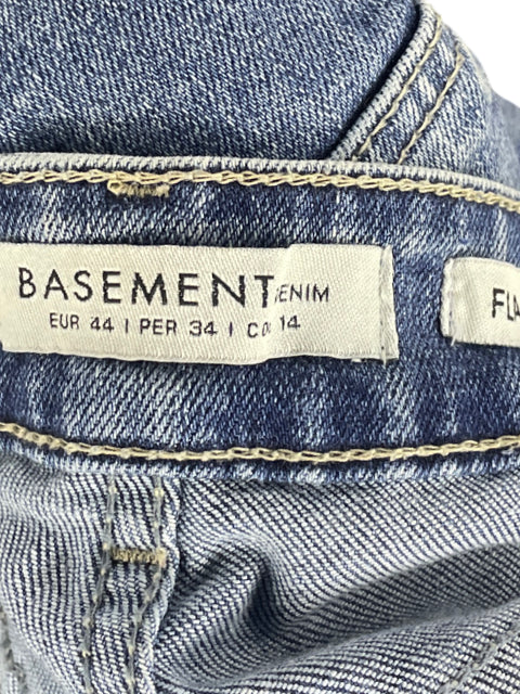 Pantalón Basement Cargo Flare Azul-Talla 44