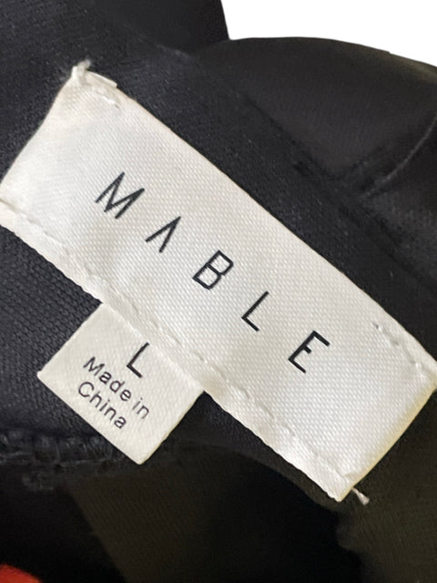 Vestido Mable Abullonado Mini Negro-Talla L