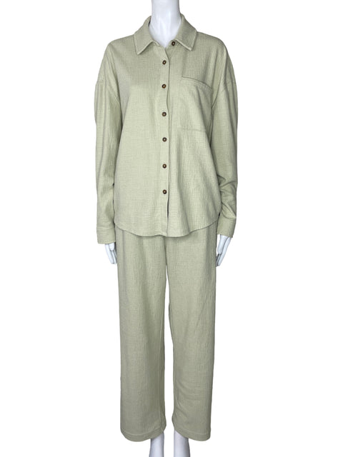 Set Oak + Fort Camisa + Pantalón Verde - Talla XS