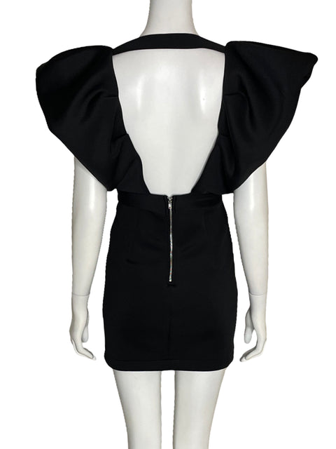 Vestido Mable Abullonado Mini Negro-Talla L