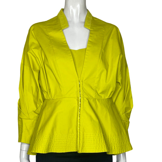 Blusa Scarsa Cuello V Amarillo-Talla M