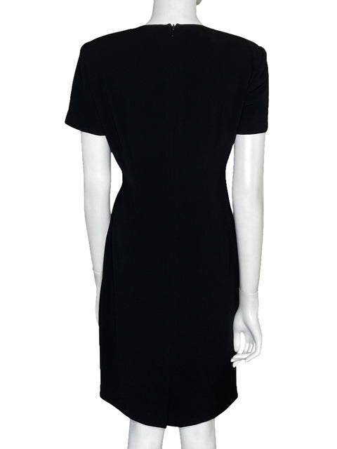 Vestido David Warren Mini Drapeado-Talla 6