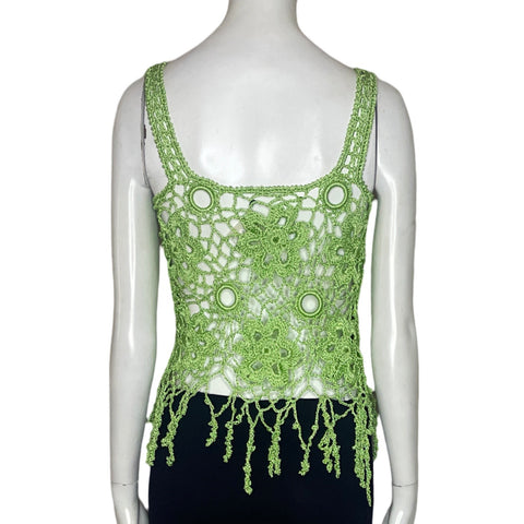 Blusa Carmen Andres Tejido Verde-Talla S
