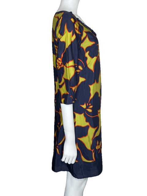 Vestido Loft Mini Media Manga Azul-Talla 6