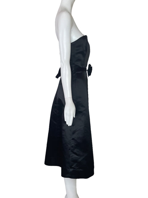 Vestido BCBG Strapless Rosa Negro-Talla 6