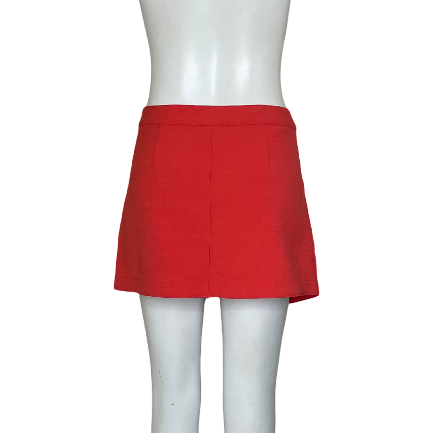 Falda BCBGMAXAZRIA Asimétrica Bolsillos Naranja - Talla M