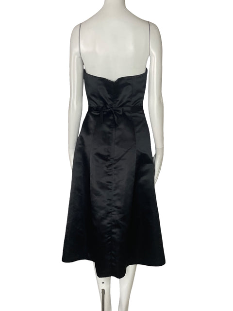 Vestido BCBG Strapless Rosa Negro-Talla 6