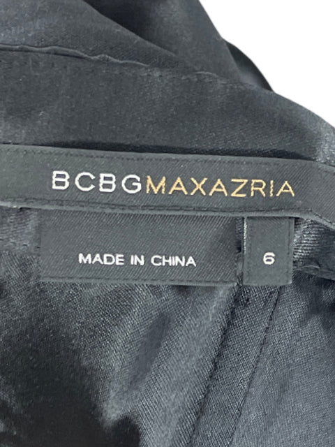 Vestido BCBG Strapless Rosa Negro-Talla 6