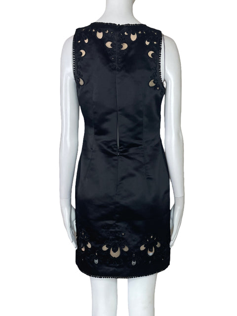 Vestido BCBG Troquelado Midi Negro-Talla 2