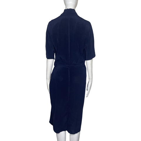 Vestido Byron Lars Falda Amarre Azul-Talla 4
