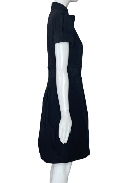 Vestido BCBG Bolsillo Cremallera Negro-Talla 4