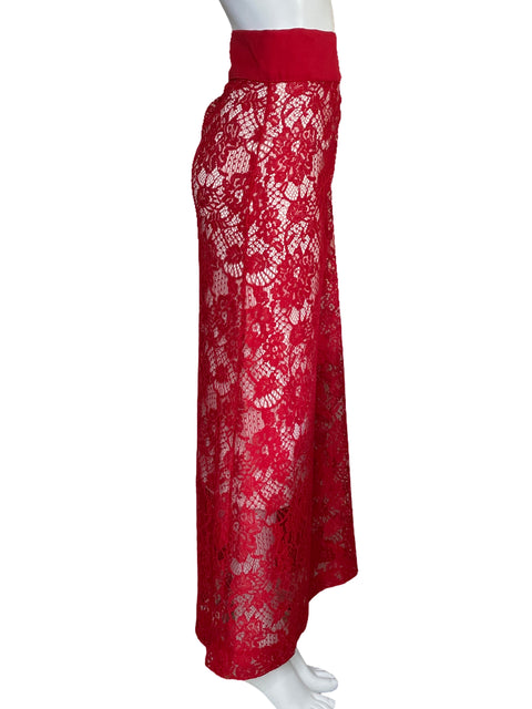 Falda Tesoro TPS Sobrepuesta Encaje Rojo-Talla U