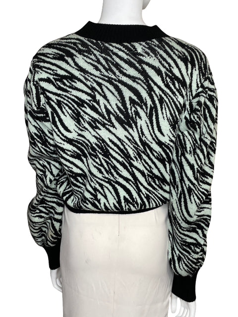 Sueter Parchita De Punto Manga Larga Verde-Talla M