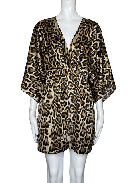 Romper Aakaa Animal Print Marrón - Talla M