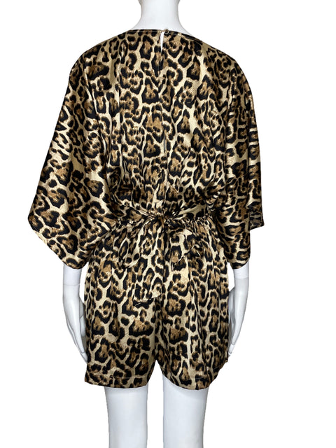 Romper Aakaa Animal Print Marrón - Talla M