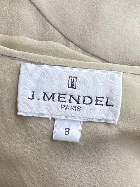 Blusa J. Mendel Vuelos Marrón-Talla 8