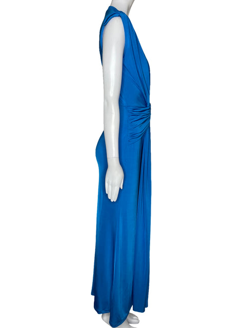Vestido Cameo Drapeado Azul - Talla S