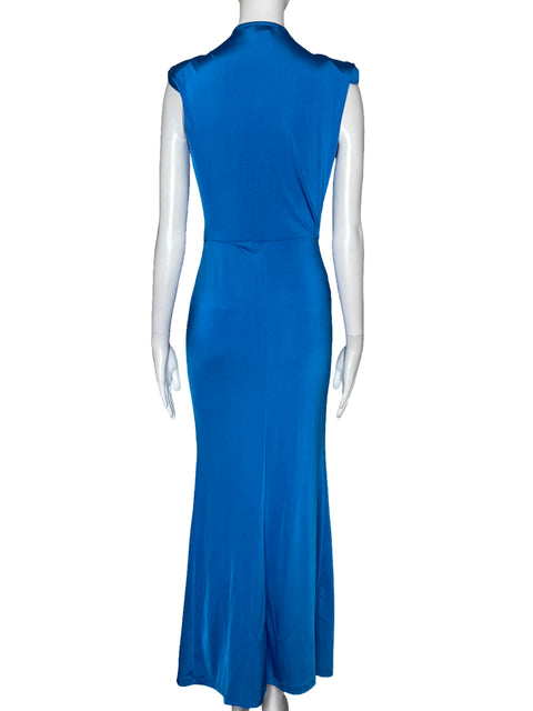 Vestido Cameo Drapeado Azul - Talla S