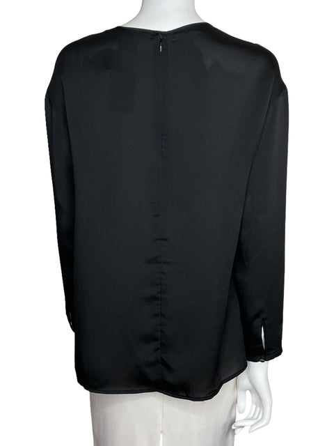 Blusa Club Monaco Twist Front Negro-Talla M