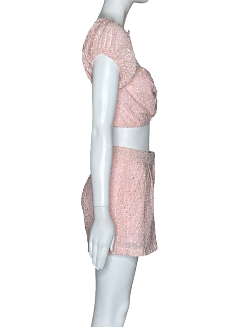 Set Chicways Top + Pantalón Rosado - Talla S