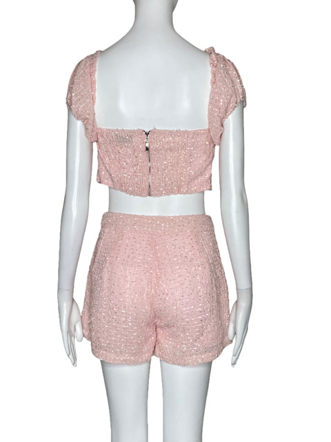 Set Chicways Top + Pantalón Rosado - Talla S