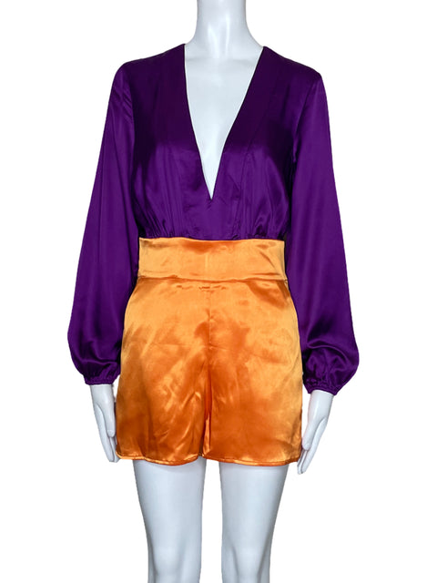 Romper Latiste Mangas Larga Morado - Talla S