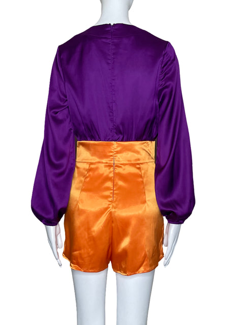 Romper Latiste Mangas Larga Morado - Talla S