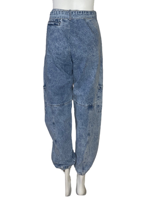 Pantalón Pura Cargo Cinturon Azul-Talla 8