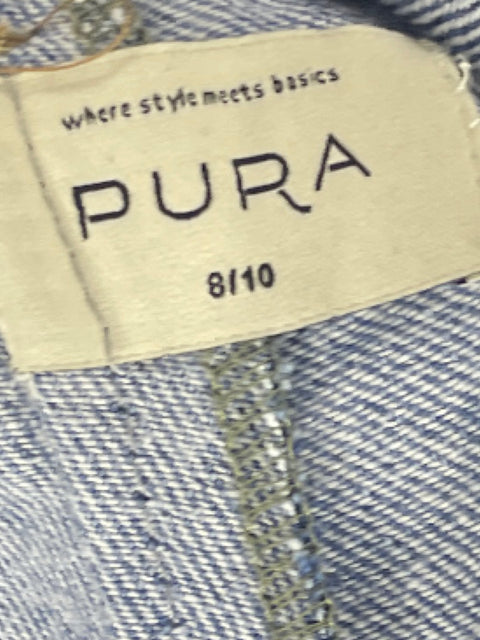 Pantalón Pura Cargo Cinturon Azul-Talla 8