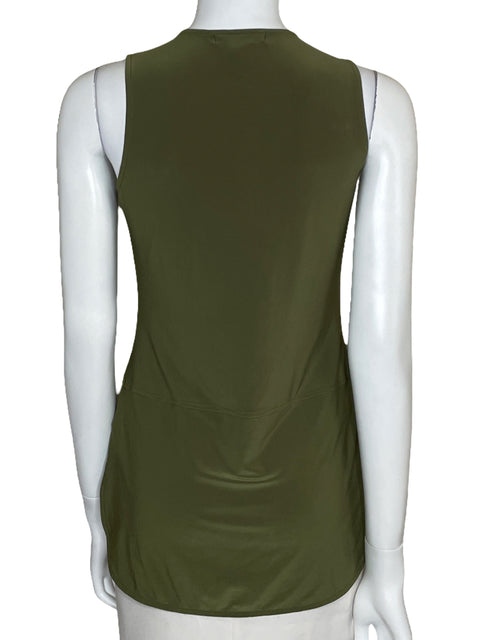 Top Ralph Lauren Sin Mangas Verde-Talla XS
