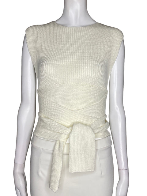 Top Hyfve Knitted Blanco-Talla S