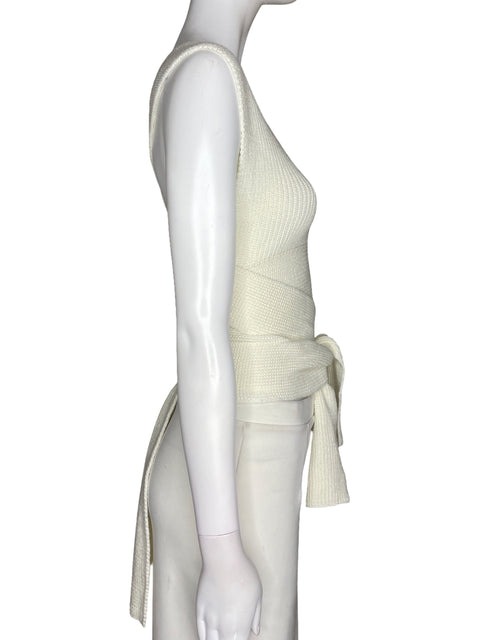 Top Hyfve Knitted Blanco-Talla S