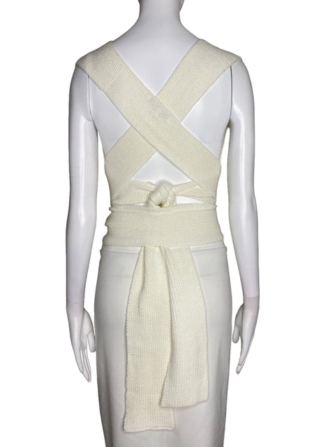 Top Hyfve Knitted Blanco-Talla S