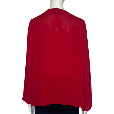 Blusa Liz Claiborne Cuello Pedreria Rojo-Talla S