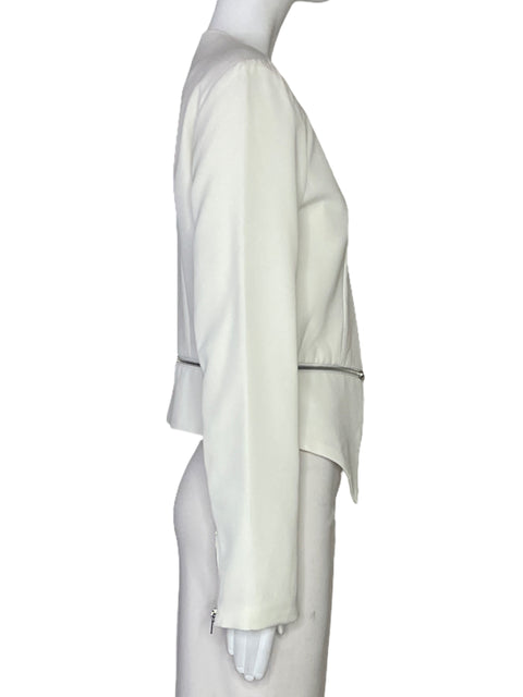 Chaqueta Ovi Cremallera Blanco-Talla L