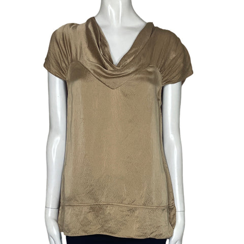 Blusa BCBG Sin Manga Marron-Talla XS