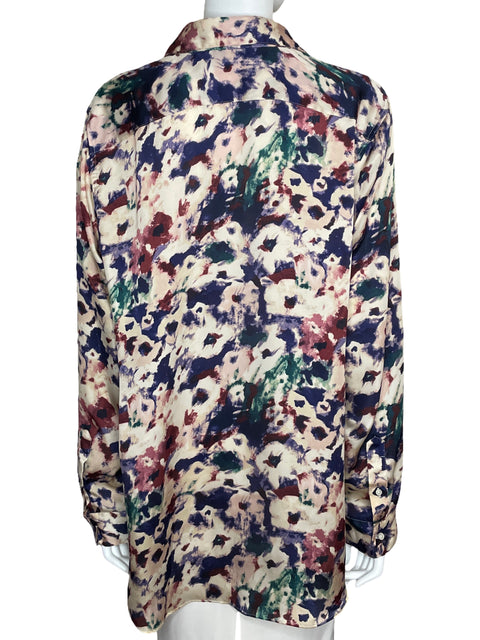 Camisa Ralph Lauren Estampada Manga Larga Beige-Talla XL