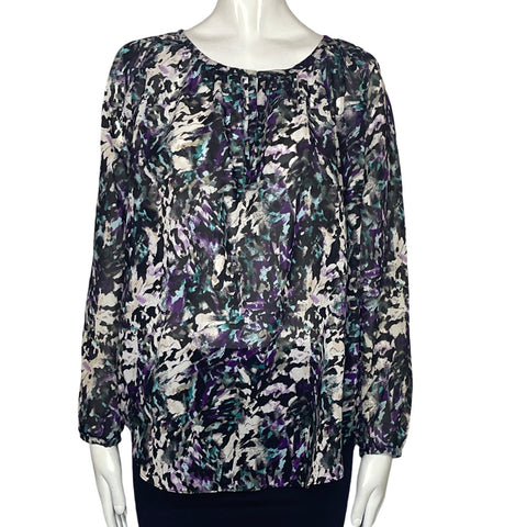 Blusa Wassano Estampado Morado-Talla M