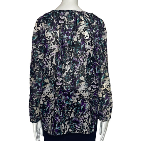 Blusa Wassano Estampado Morado-Talla M