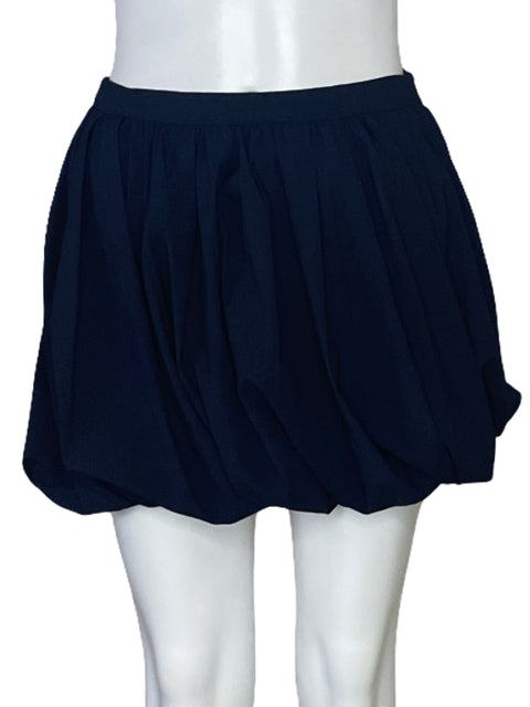 Falda Zara Globo Mini Azul-Talla XS