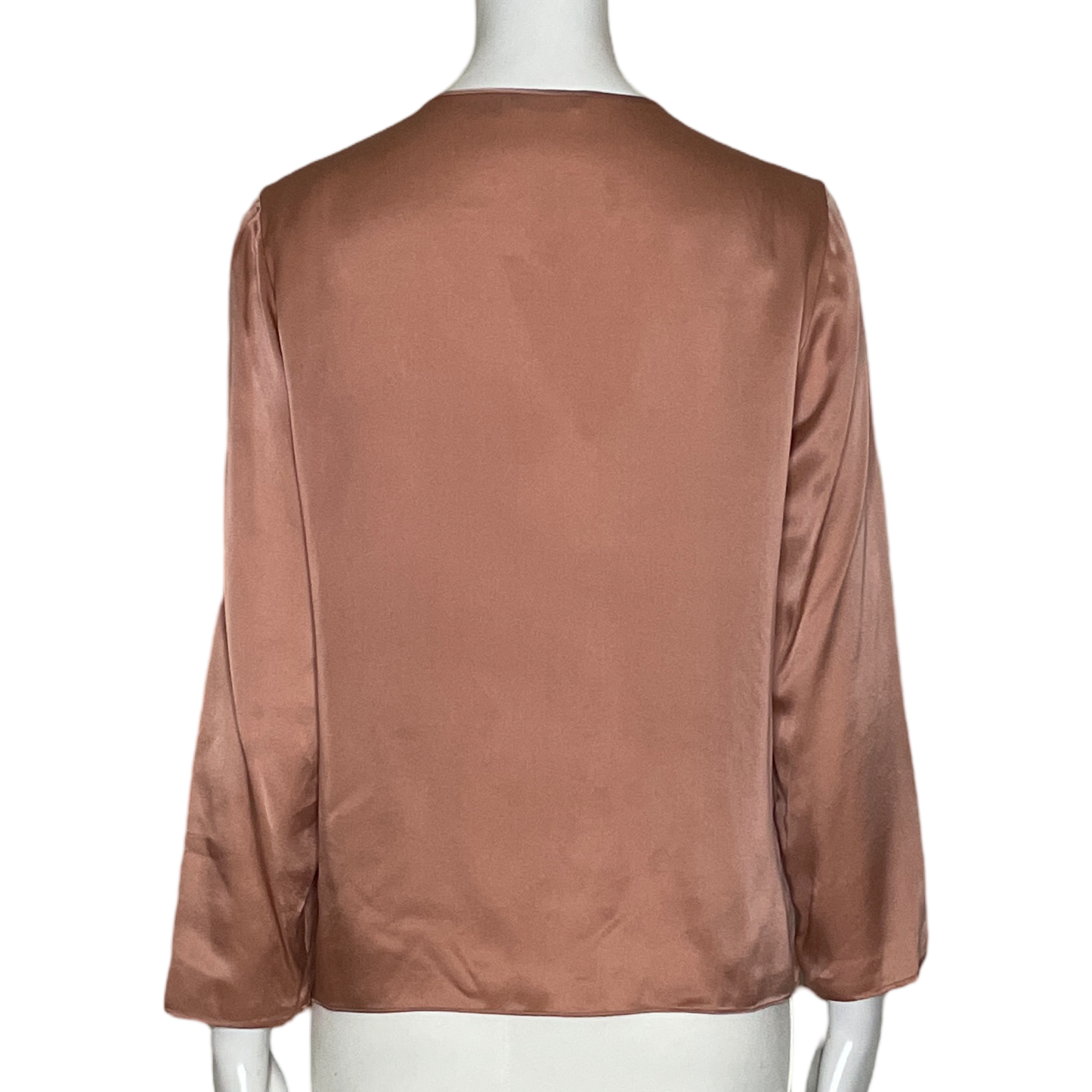 Blusa Massimo Dutti Fluida Satinada Rosado-Talla 4