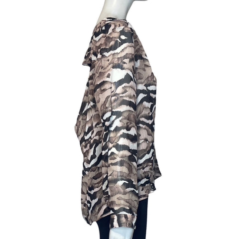 Blusa Jennifer Lopez Camuflaje Marron-Talla M