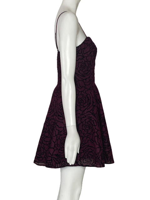 Vestido B.Darlin Rosas Tiras Rojo-Talla 5