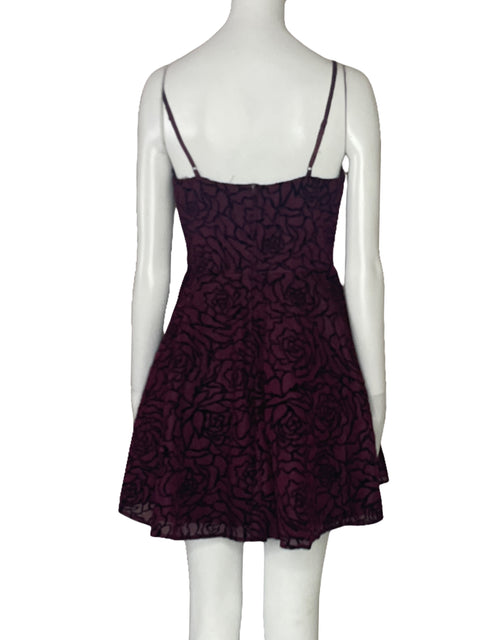 Vestido B.Darlin Rosas Tiras Rojo-Talla 5