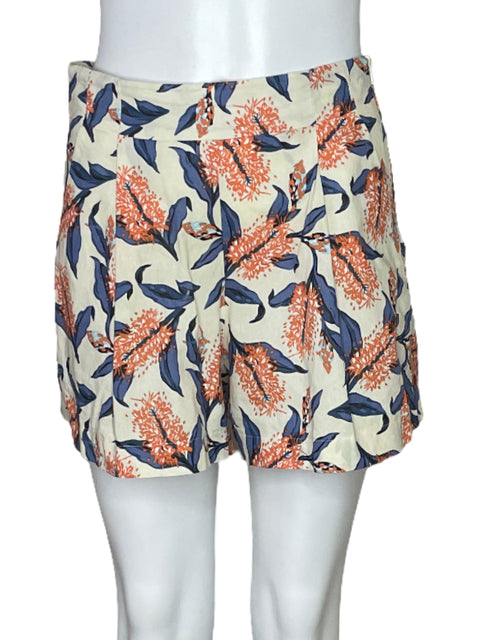 Short TCEC Estampado Flores Beige-Talla S
