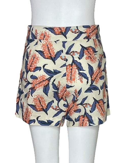 Short TCEC Estampado Flores Beige-Talla S